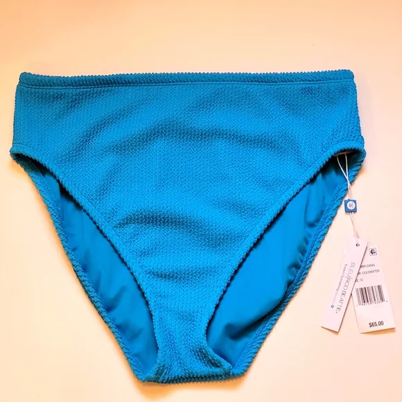Bleu by Rod Beattie Women's Blue High Waisted Bikini Bottoms Sizes 12, 14 - Picture 8 of 12